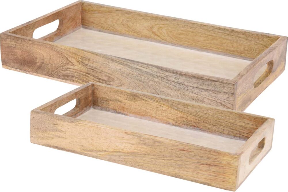 Δίσκος Mango Wood Φυσικό 28X25