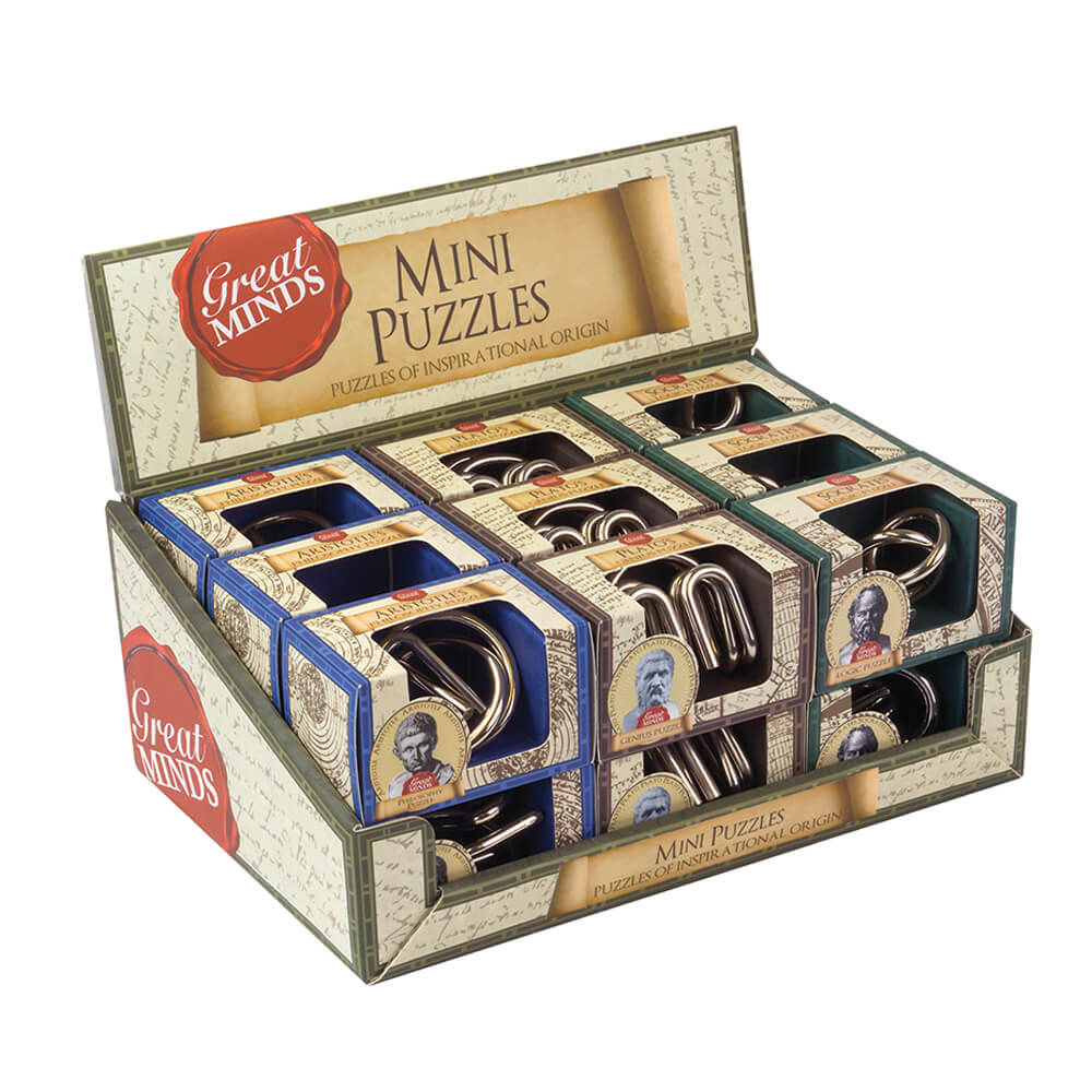 Mini Great Minds Metal Puzzles Collection τυχαία επιλογή μεταλλικοί γρίφοι  78 × 49 × 49 mm