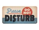 Μεταλλική κρεμαστή ταμπέλα Do Not Disturb 10Χ20εκ.