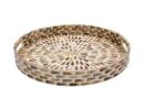 Δισκος Mdf-κοχυλι Tear Drop Fylliana Fl01 Μπεζ-καφε-λευκο Χρωμα 35εκ