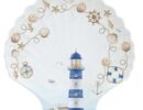 Πιάτο πορσελάνη 28Χ27 blue lighthouse
