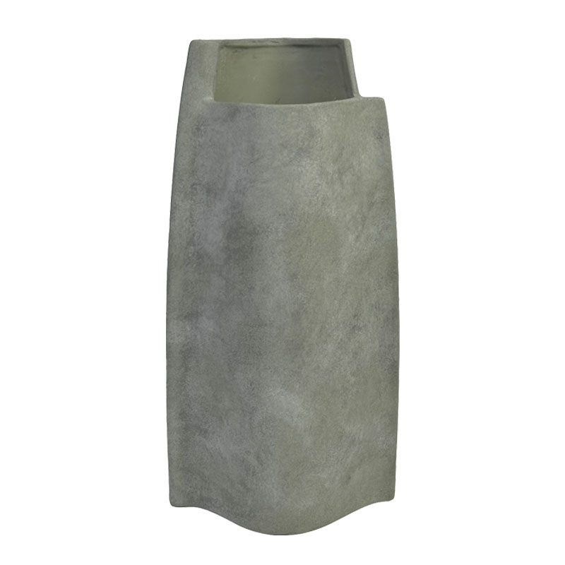 Κεραμικο Βαζο Γκρι Πετρας Μινιμαλ 23x13.5x46cm