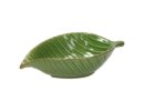 Relief zaira leaf μπολ κεραμικό πράσινο 26X14 εκ.
