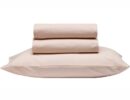ESSENTIAL 18 powder pink σεντόνι μονό 90X200+35 με λάστιχο 100% πενιέ βαμβακερό
