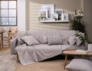 Tivoli 04 Ριχτάρι διθέσιου καναπέ γκρι 180X250 75% cotton 25% polyester