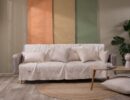Varese 01 Ριχτάρι διθέσιου καναπέ εκρού 180X250 75% cotton 25% polyester