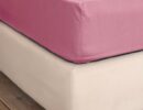 Σεντόνι Unicolors ημίδιπλο με λάστιχο 120Χ200+32 ″Apple Pink” 100% βαμβάκι