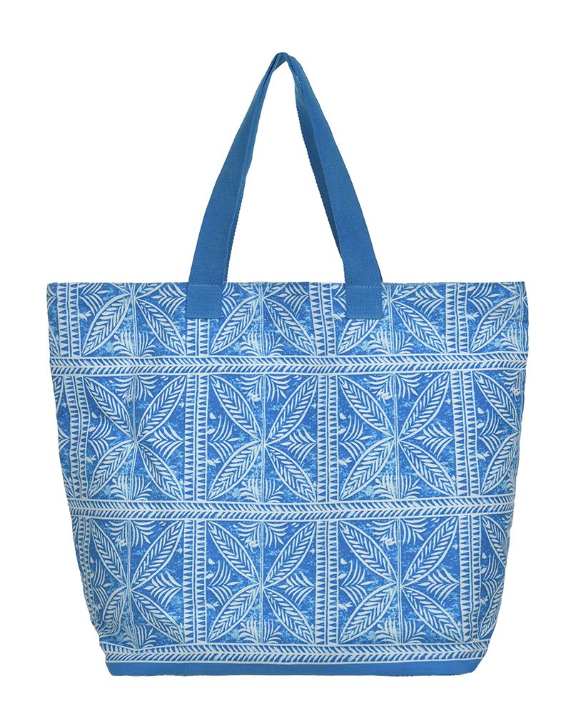 Τσάντα υφασμάτινη σε τιρκουάζ χρώμα 60%Cotton-40% Polyester
