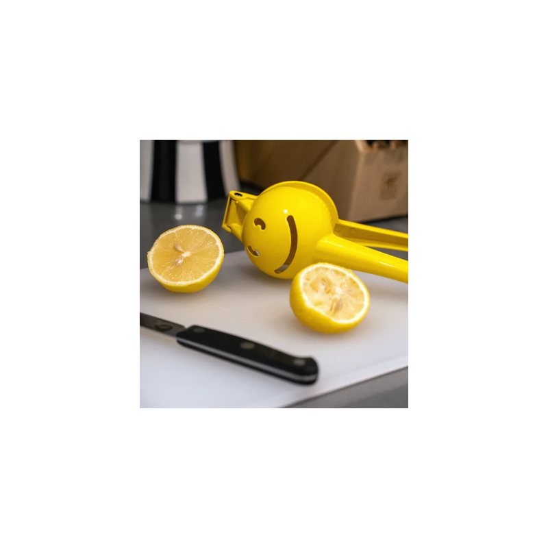 Μεταλλικός κίτρινος λεμονοστίφτης smile