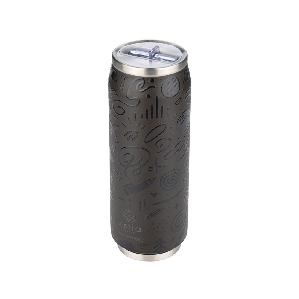 Θερμός με καλαμάκι Noir Echo 500ml