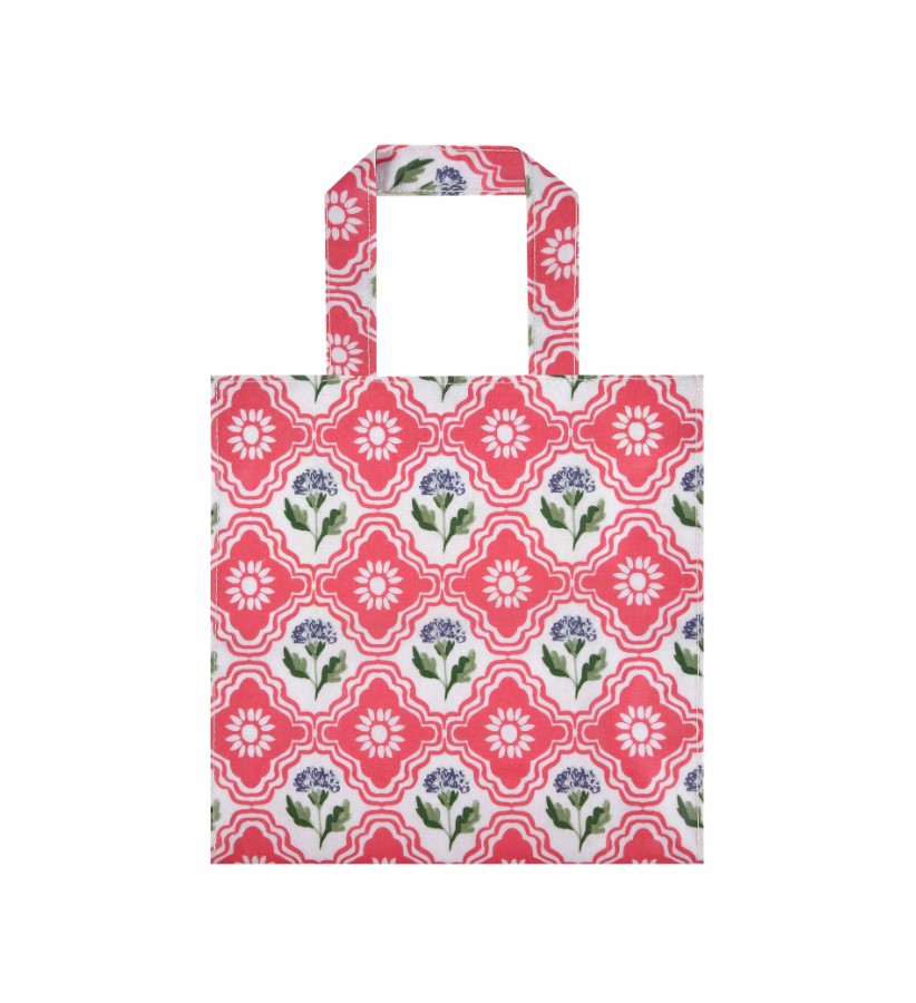 Boho Floral PVC τσάντα 25Χ11Χ25,5εκ.