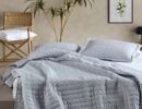 VEGAS 2224 κουβερτόριο υπέρδιπλο γκρι 220Χ240 100% microfiber